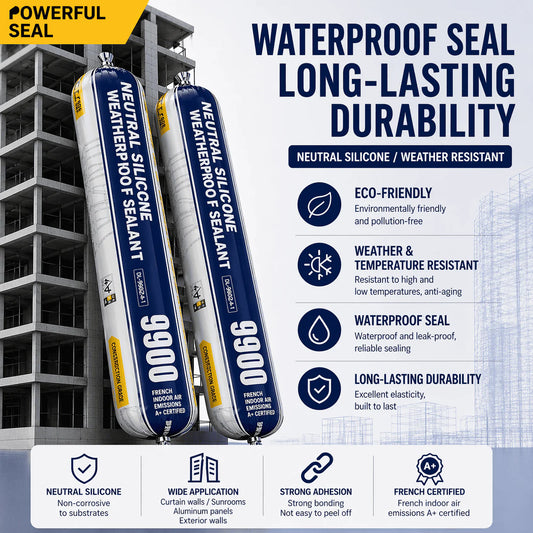 High - Strength 9900 Structural Silicone Sealant - Outdoor Weatherproof Adhesive for Windows & Doors