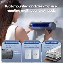 ArcticFlow™ Pro – Ultra-Quiet Rechargeable Wall-Mounted Cooling Fan with Adjustable Airflow