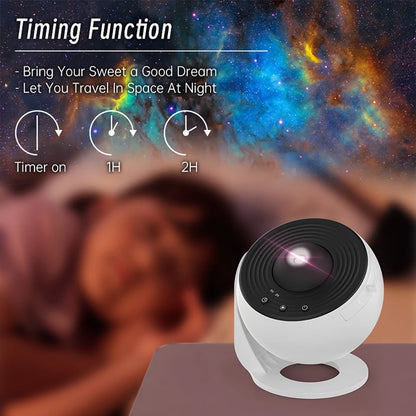 Astronaut Galaxy Projector – 12-in-1 Starry Sky Planetarium Night Light with 360° Rotation