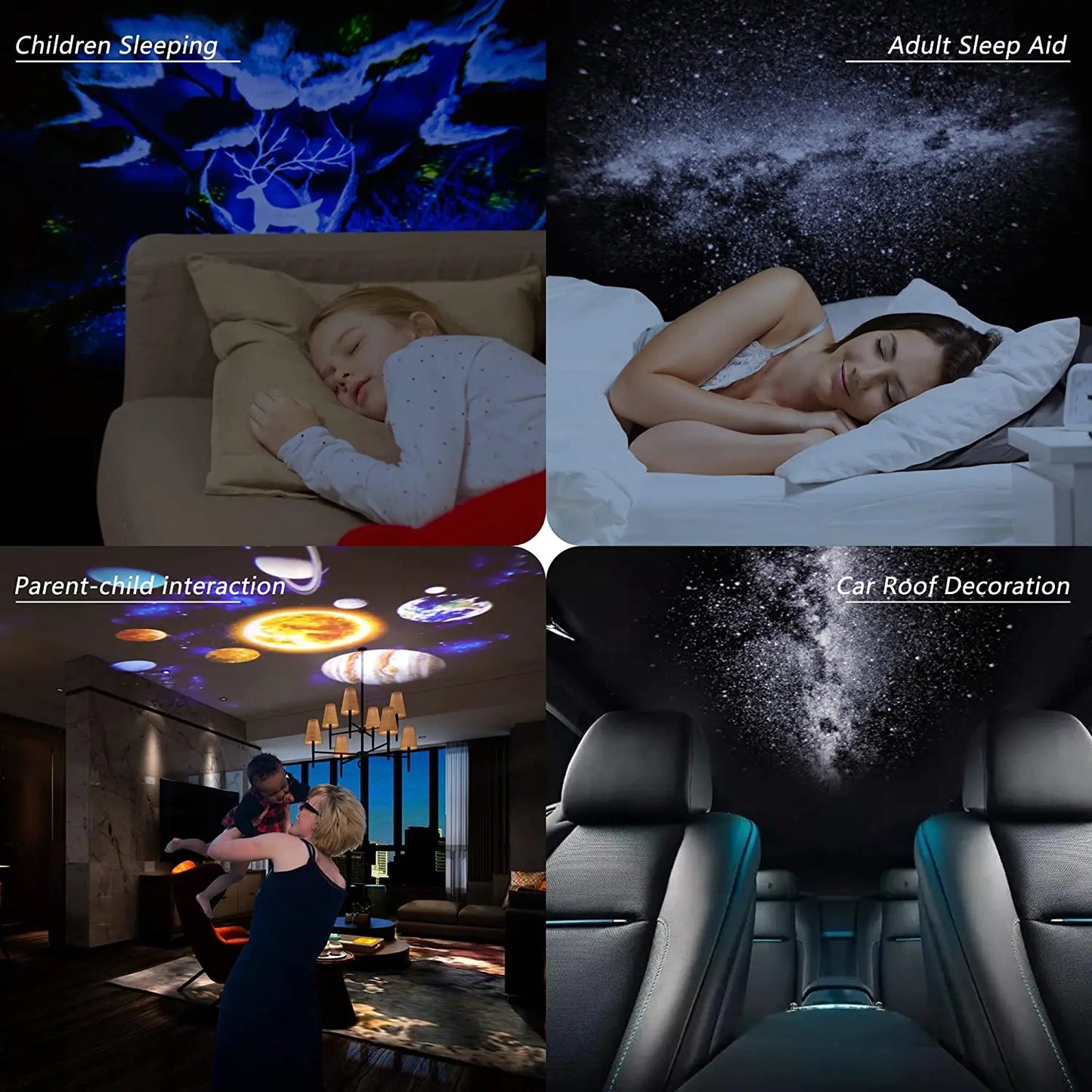 Astronaut Galaxy Projector – 12-in-1 Starry Sky Planetarium Night Light with 360° Rotation