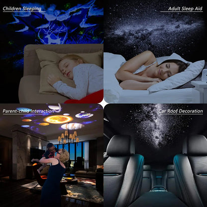 Astronaut Galaxy Projector – 12-in-1 Starry Sky Planetarium Night Light with 360° Rotation