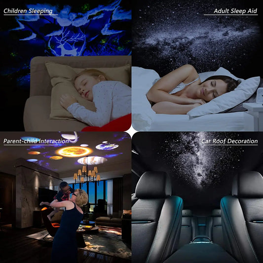 Astronaut Galaxy Projector – 12-in-1 Starry Sky Planetarium Night Light with 360° Rotation