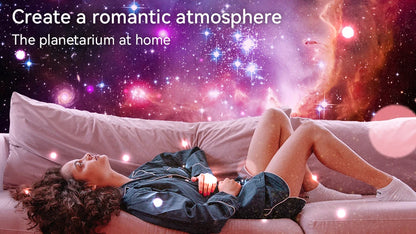 Astronaut Galaxy Projector – 12-in-1 Starry Sky Planetarium Night Light with 360° Rotation