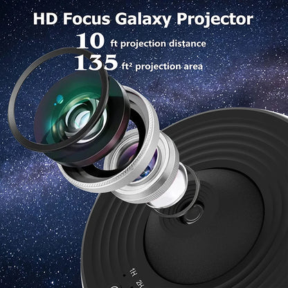 Astronaut Galaxy Projector – 12-in-1 Starry Sky Planetarium Night Light with 360° Rotation