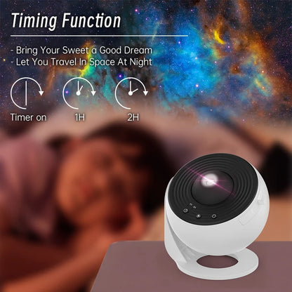 Astronaut Galaxy Projector – 12-in-1 Starry Sky Planetarium Night Light with 360° Rotation