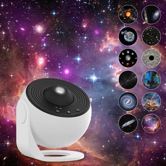 Astronaut Galaxy Projector – 12-in-1 Starry Sky Planetarium Night Light with 360° Rotation