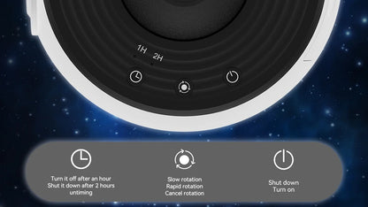 Astronaut Galaxy Projector – 12-in-1 Starry Sky Planetarium Night Light with 360° Rotation