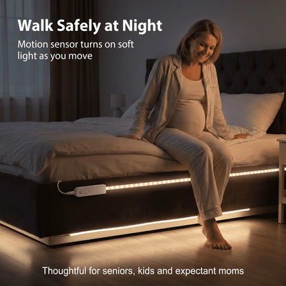 LumiSense™ Motion Sensor LED Light – Wireless Battery-Powered Lighting for Closets, Stairs & Cabinets