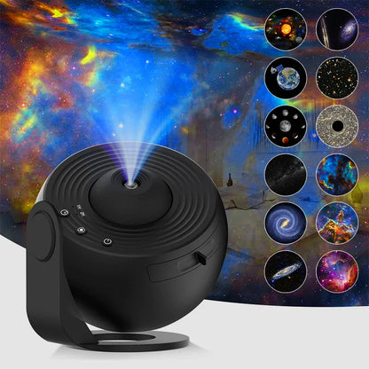 Astronaut Galaxy Projector – 12-in-1 Starry Sky Planetarium Night Light with 360° Rotation
