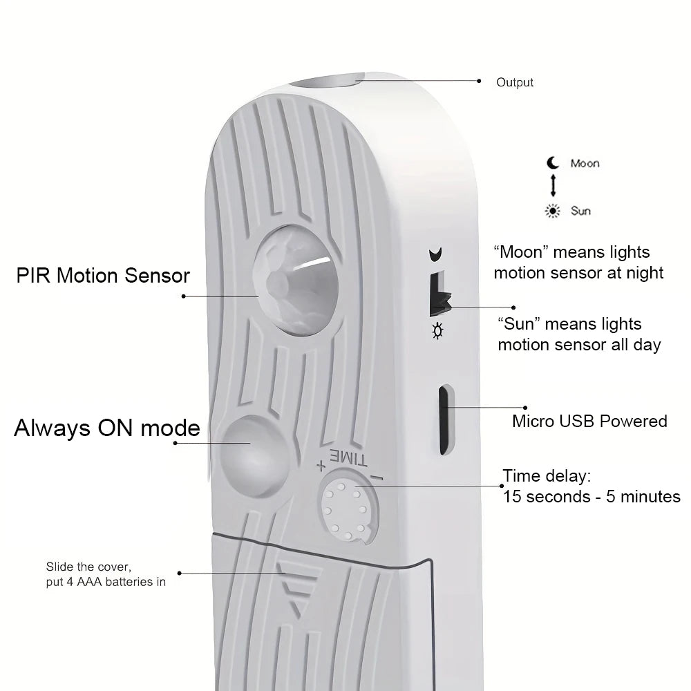 LumiSense™ Motion Sensor LED Light – Wireless Battery-Powered Lighting for Closets, Stairs & Cabinets