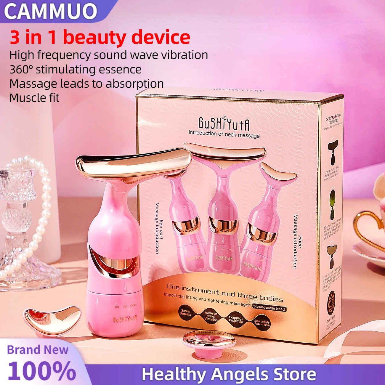 RejuvaLift™ 3-in-1 Microcurrent Face & Neck Massager