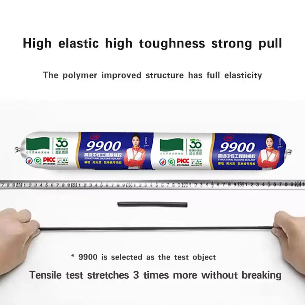 High - Strength 9900 Structural Silicone Sealant - Outdoor Weatherproof Adhesive for Windows & Doors
