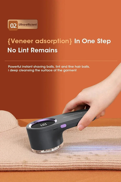 Portable Lint Remover Electric Fuzz Pellet Remover for Clothing LED Display Rechargeable for Clothes Fabric Shaver Fluff Remover