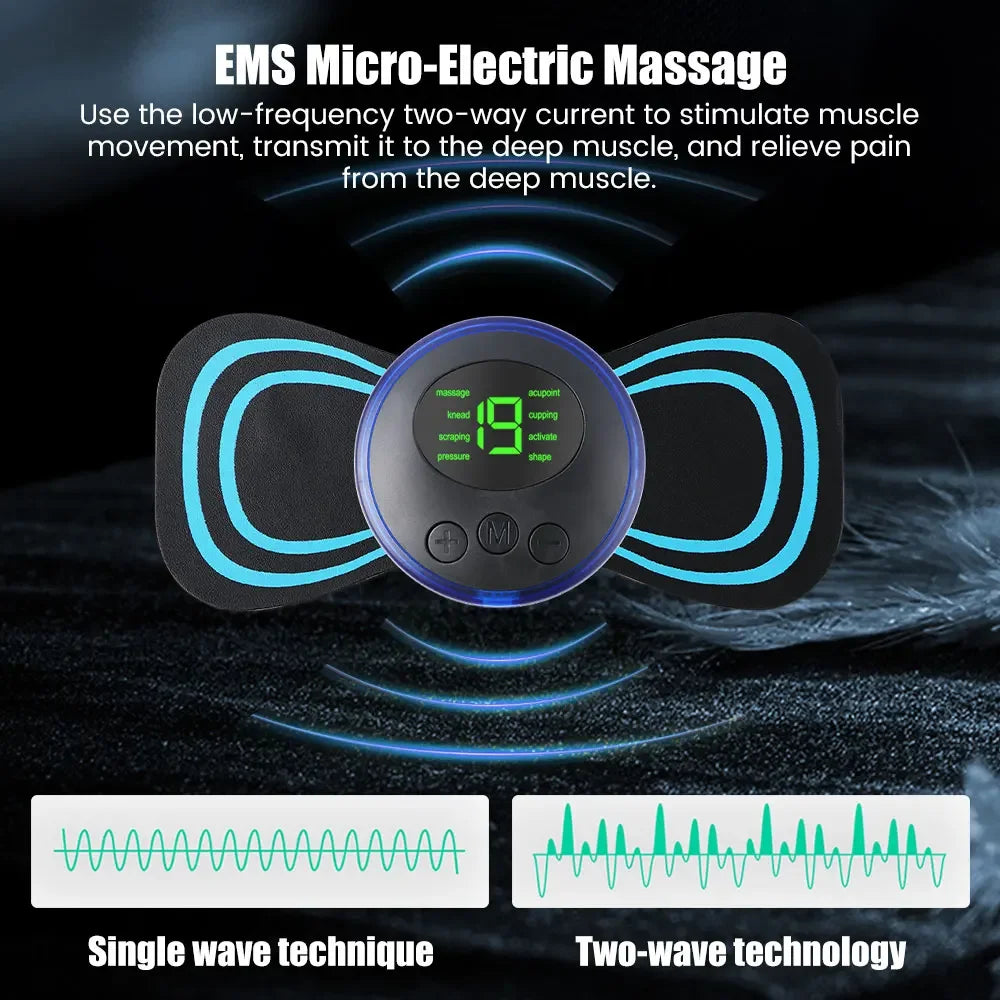 SmartPulse EMS Neck & Body Massager – Portable Electric Muscle Stimulator for Pain Relief & Relaxation