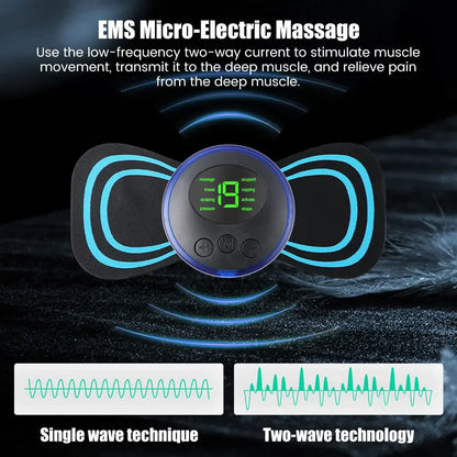 SmartPulse EMS Neck & Body Massager – Portable Electric Muscle Stimulator for Pain Relief & Relaxation