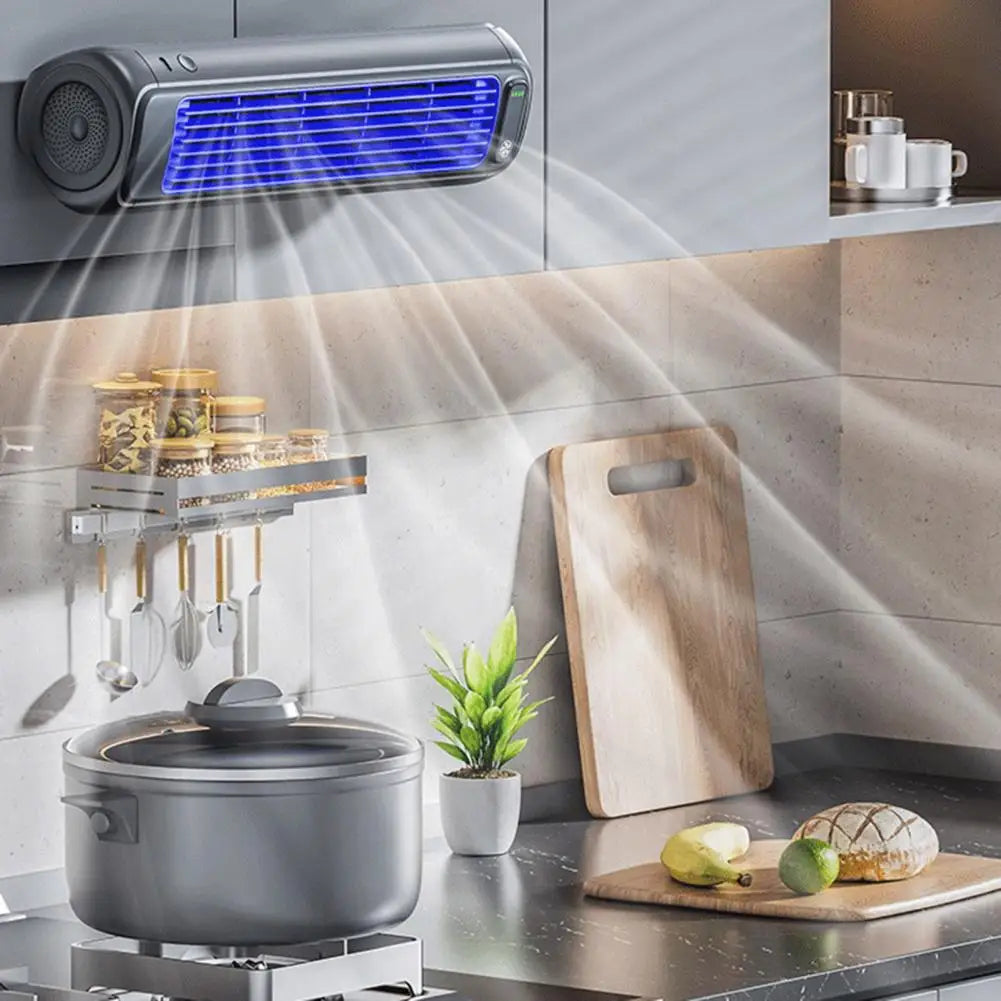 ArcticFlow™ Pro – Ultra-Quiet Rechargeable Wall-Mounted Cooling Fan with Adjustable Airflow
